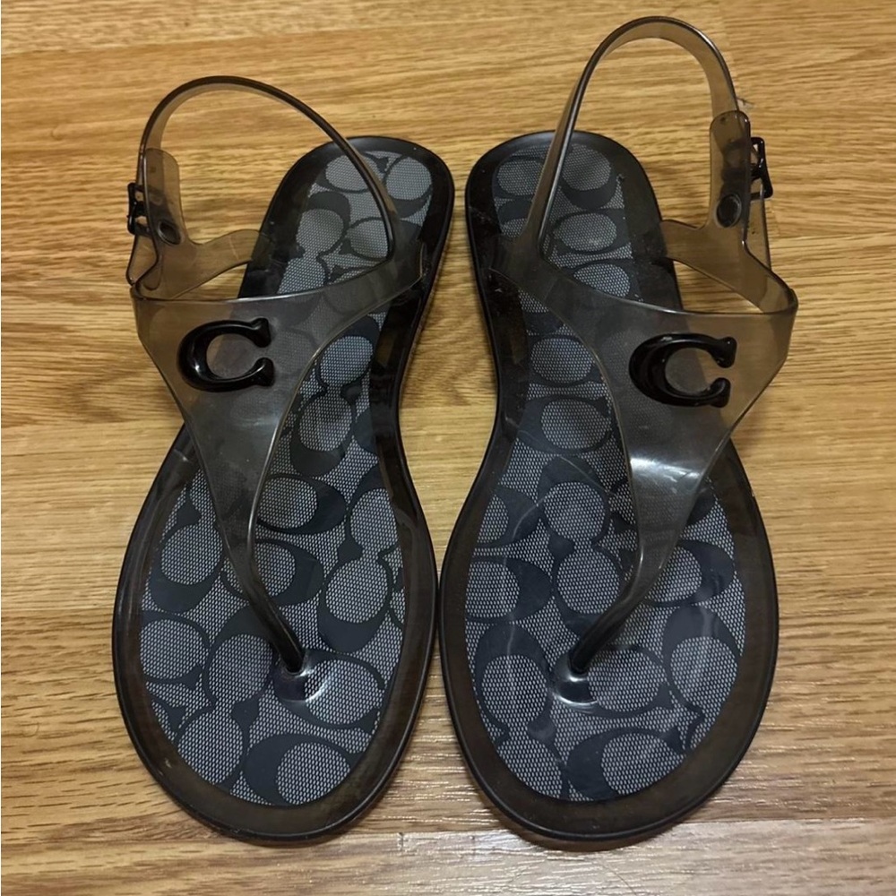 SOLD - Coach Natalee Women's Sandals with Black Accent - No Box